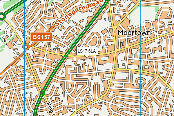 LS17 6LA map - OS VectorMap District (Ordnance Survey)