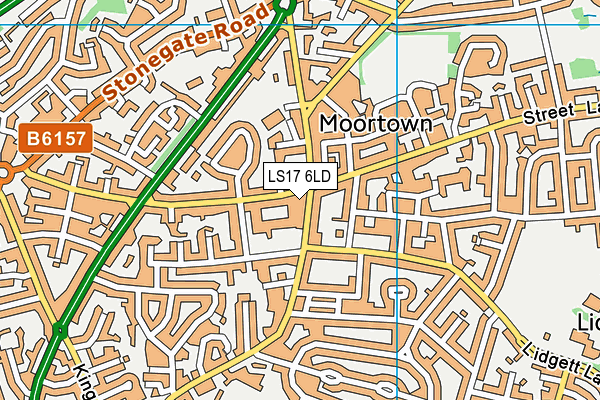 LS17 6LD map - OS VectorMap District (Ordnance Survey)