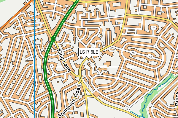 LS17 6LE map - OS VectorMap District (Ordnance Survey)