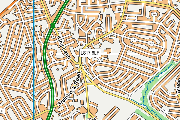 LS17 6LF map - OS VectorMap District (Ordnance Survey)