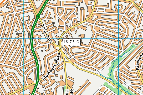 LS17 6LG map - OS VectorMap District (Ordnance Survey)