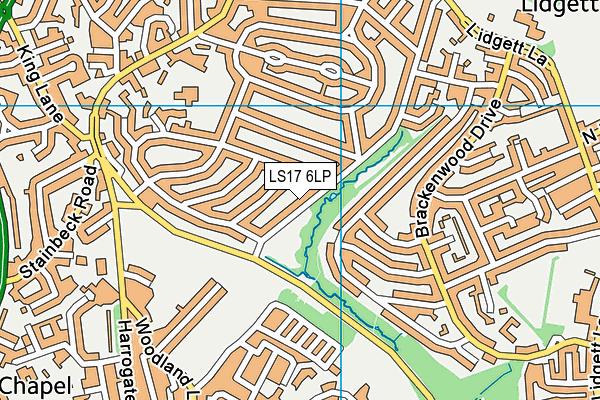 LS17 6LP map - OS VectorMap District (Ordnance Survey)