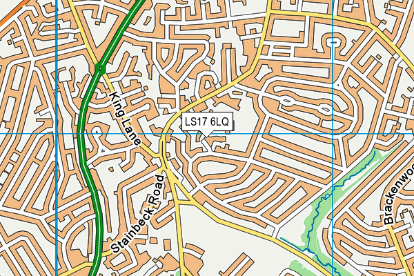 LS17 6LQ map - OS VectorMap District (Ordnance Survey)