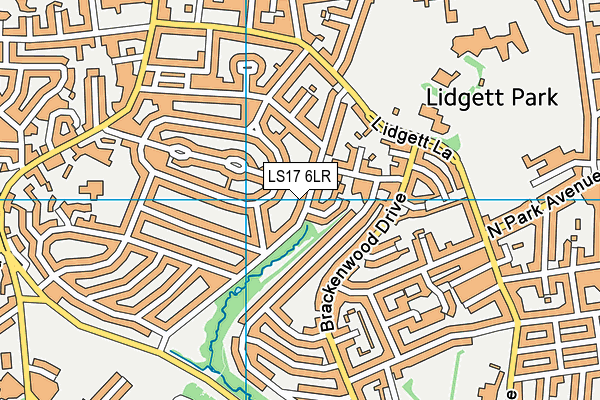 LS17 6LR map - OS VectorMap District (Ordnance Survey)
