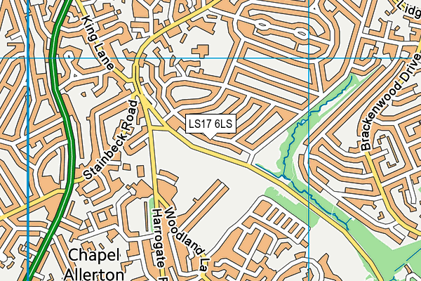 LS17 6LS map - OS VectorMap District (Ordnance Survey)