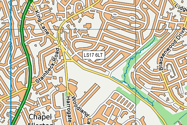 LS17 6LT map - OS VectorMap District (Ordnance Survey)