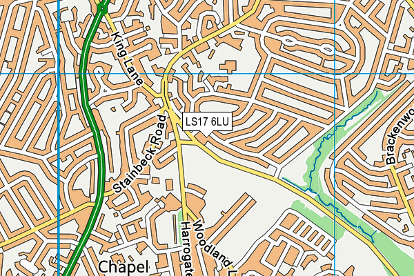 LS17 6LU map - OS VectorMap District (Ordnance Survey)