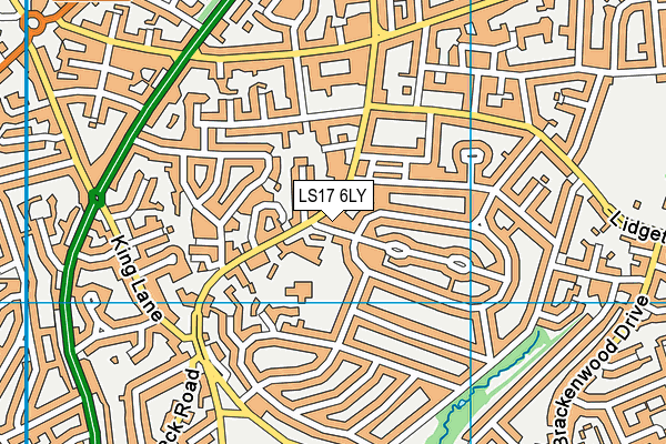 LS17 6LY map - OS VectorMap District (Ordnance Survey)