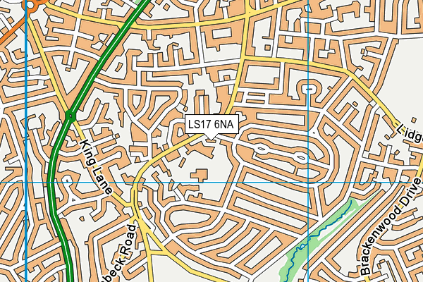 LS17 6NA map - OS VectorMap District (Ordnance Survey)