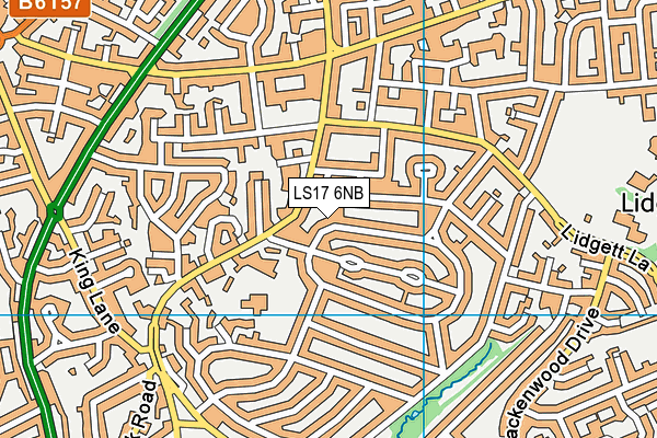 LS17 6NB map - OS VectorMap District (Ordnance Survey)
