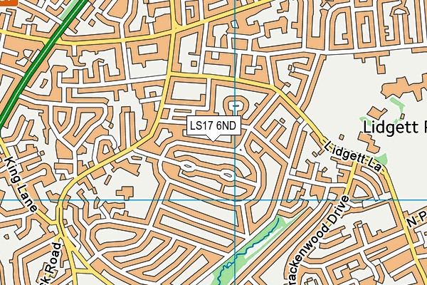 LS17 6ND map - OS VectorMap District (Ordnance Survey)
