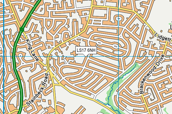 LS17 6NH map - OS VectorMap District (Ordnance Survey)