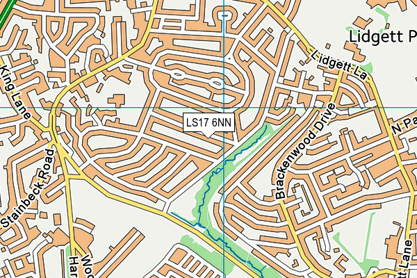 LS17 6NN map - OS VectorMap District (Ordnance Survey)