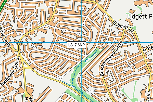 LS17 6NP map - OS VectorMap District (Ordnance Survey)
