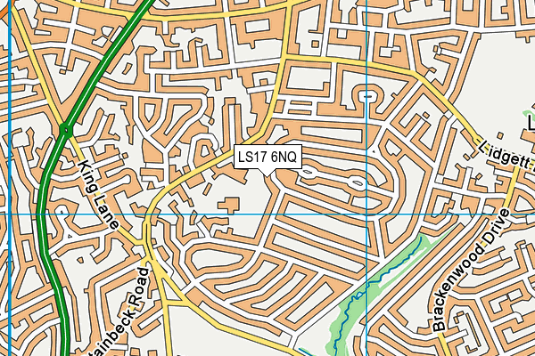 LS17 6NQ map - OS VectorMap District (Ordnance Survey)