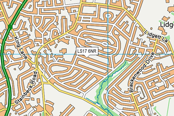 LS17 6NR map - OS VectorMap District (Ordnance Survey)