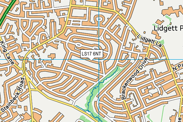 LS17 6NT map - OS VectorMap District (Ordnance Survey)