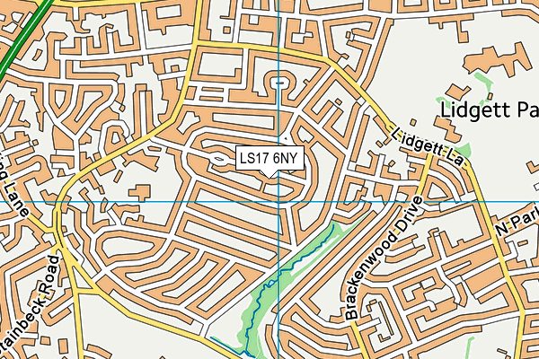 LS17 6NY map - OS VectorMap District (Ordnance Survey)