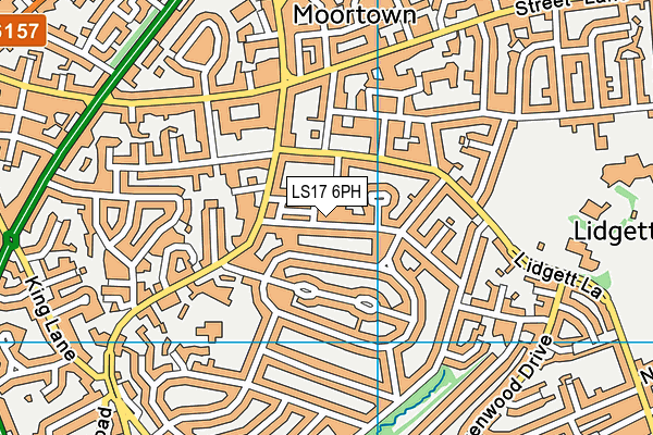 LS17 6PH map - OS VectorMap District (Ordnance Survey)