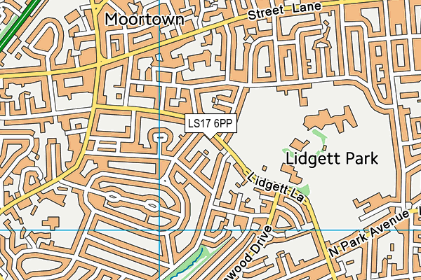 LS17 6PP map - OS VectorMap District (Ordnance Survey)