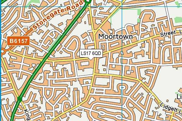 LS17 6QD map - OS VectorMap District (Ordnance Survey)