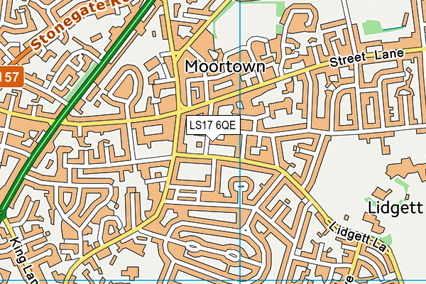 LS17 6QE map - OS VectorMap District (Ordnance Survey)