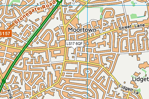 LS17 6QF map - OS VectorMap District (Ordnance Survey)