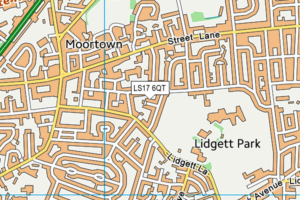 LS17 6QT map - OS VectorMap District (Ordnance Survey)