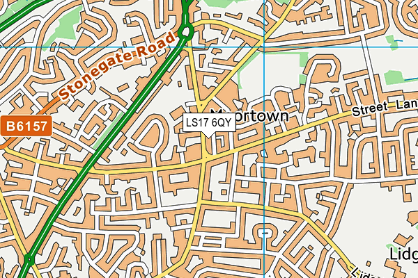 LS17 6QY map - OS VectorMap District (Ordnance Survey)