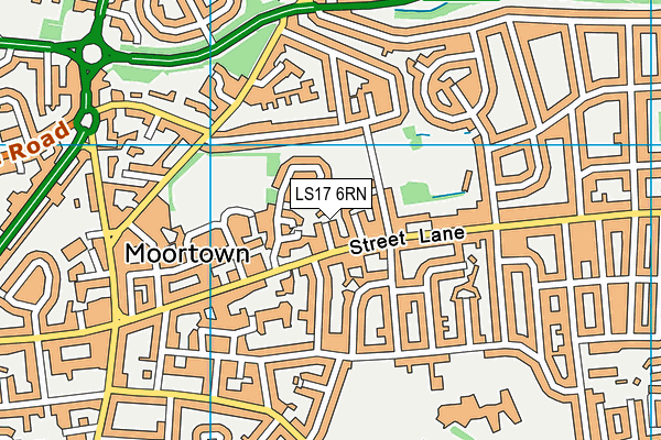 LS17 6RN map - OS VectorMap District (Ordnance Survey)
