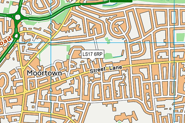 LS17 6RP map - OS VectorMap District (Ordnance Survey)