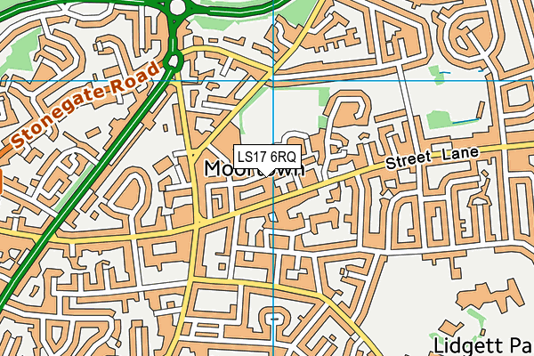 LS17 6RQ map - OS VectorMap District (Ordnance Survey)