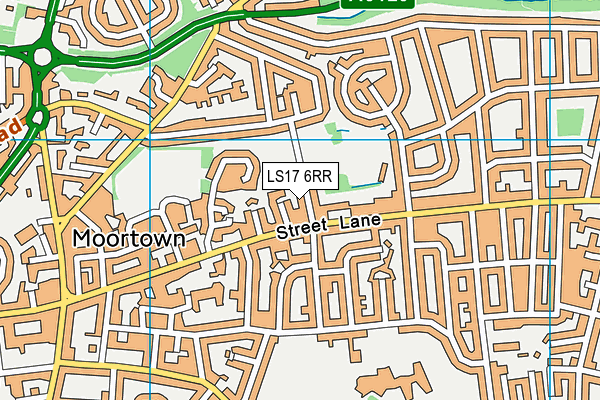 LS17 6RR map - OS VectorMap District (Ordnance Survey)