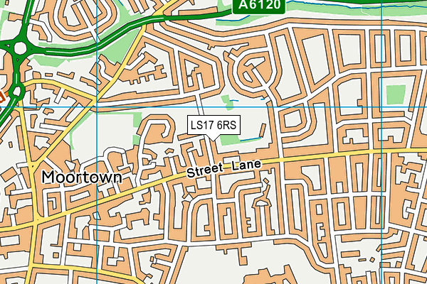 LS17 6RS map - OS VectorMap District (Ordnance Survey)