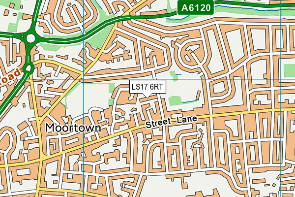 LS17 6RT map - OS VectorMap District (Ordnance Survey)