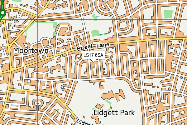 LS17 6SA map - OS VectorMap District (Ordnance Survey)