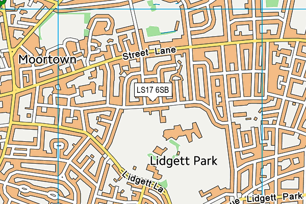 LS17 6SB map - OS VectorMap District (Ordnance Survey)