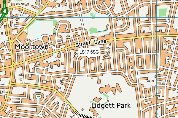 LS17 6SG map - OS VectorMap District (Ordnance Survey)