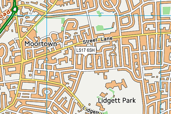 LS17 6SH map - OS VectorMap District (Ordnance Survey)