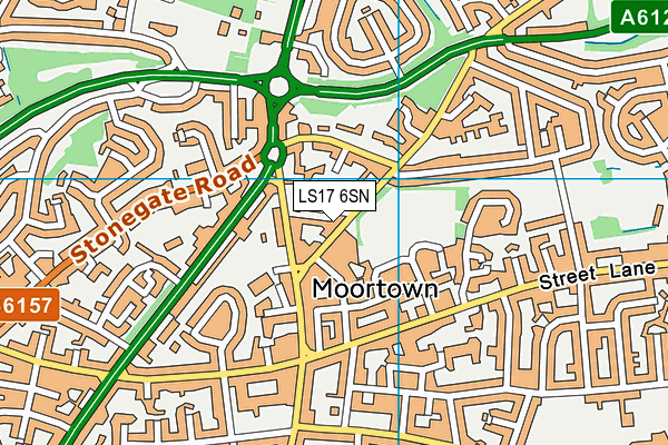 LS17 6SN map - OS VectorMap District (Ordnance Survey)