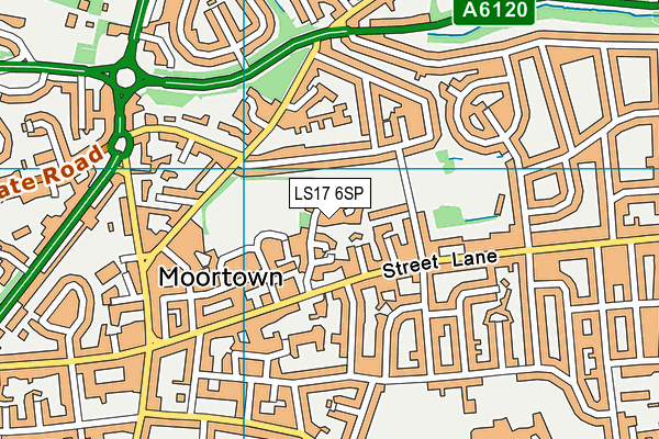 LS17 6SP map - OS VectorMap District (Ordnance Survey)