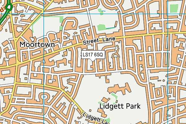 LS17 6SQ map - OS VectorMap District (Ordnance Survey)