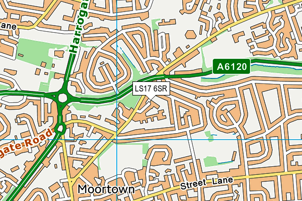 LS17 6SR map - OS VectorMap District (Ordnance Survey)