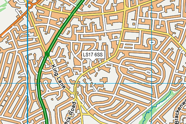 LS17 6SS map - OS VectorMap District (Ordnance Survey)