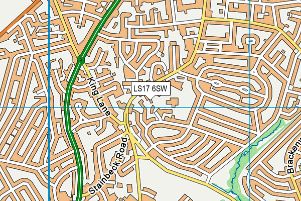 LS17 6SW map - OS VectorMap District (Ordnance Survey)