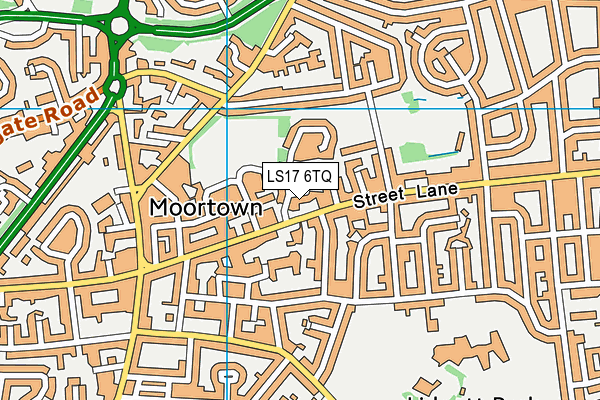 LS17 6TQ map - OS VectorMap District (Ordnance Survey)