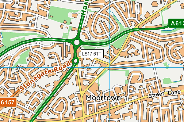 LS17 6TT map - OS VectorMap District (Ordnance Survey)