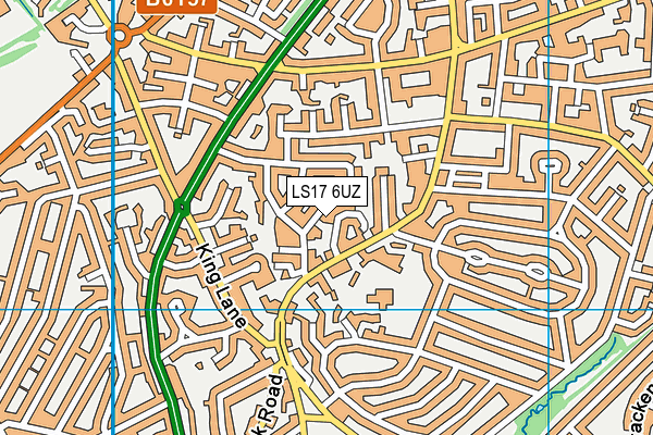 LS17 6UZ map - OS VectorMap District (Ordnance Survey)