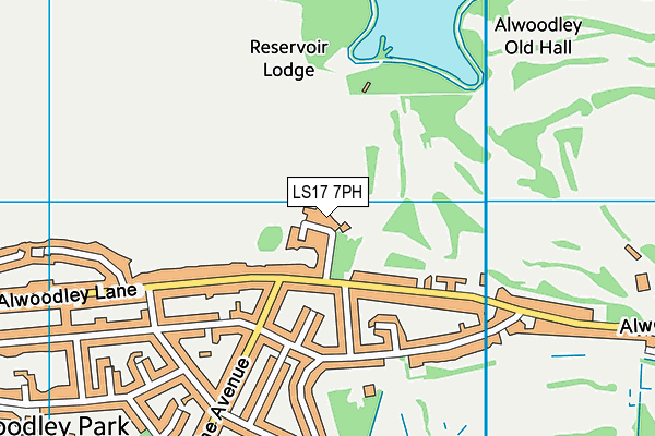LS17 7PH map - OS VectorMap District (Ordnance Survey)