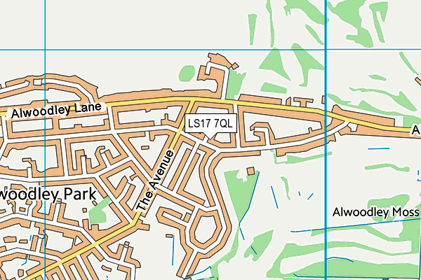 LS17 7QL map - OS VectorMap District (Ordnance Survey)